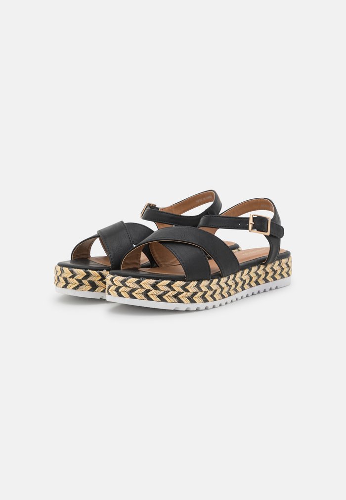 Sandales Anna Field Espadrillas Boucle Noir Femme | NXC-5688058